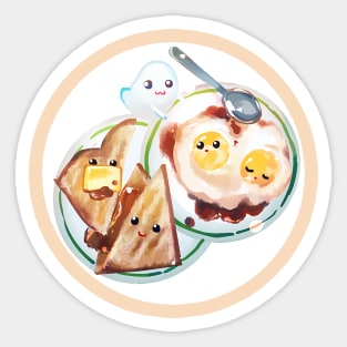 Bread and eggs Sticker